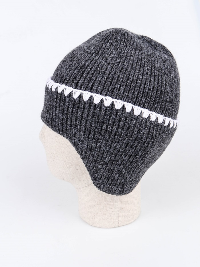 GE Stitch Eared Beanie (2color)