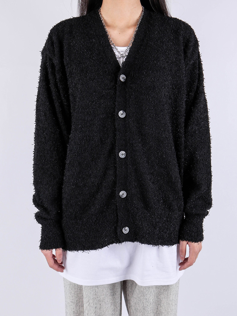 WW BOOKLE HAIR KNIT CARDIGAN (4color)