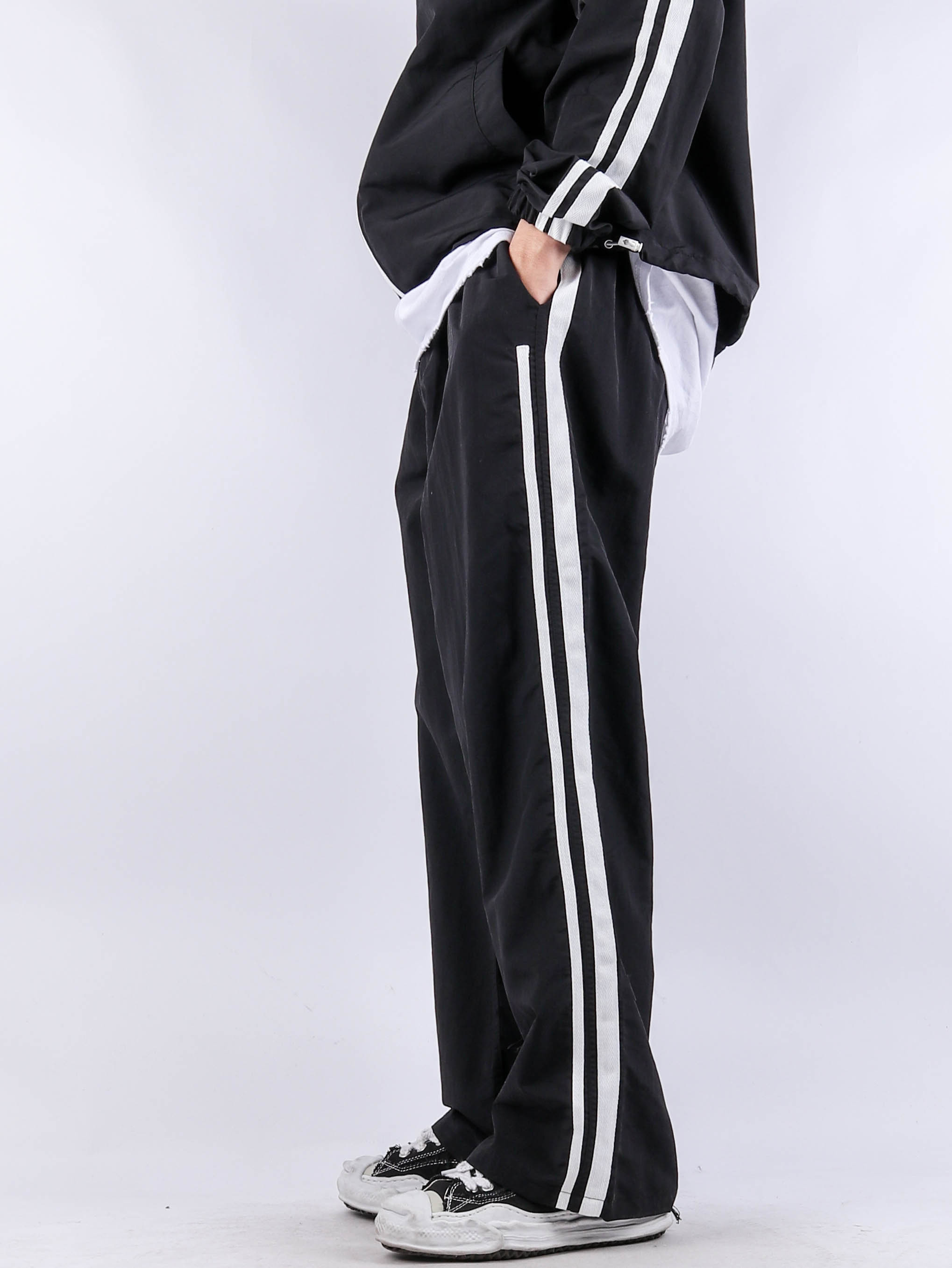 UF Two-Row Unbalance Track Pants (3color)